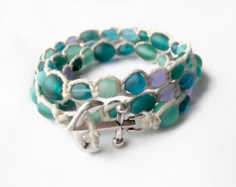 ocean glass bracelet