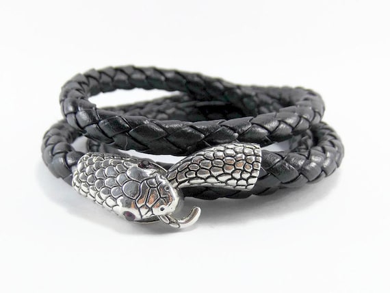 Black snake bracelet deals