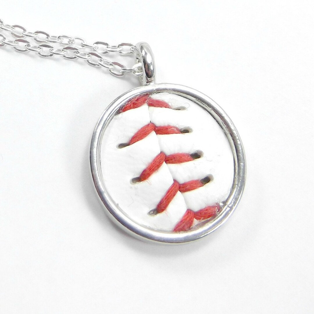 Baseball Necklace - Baseball Pendant - Baseball Jewelry - Sports ...