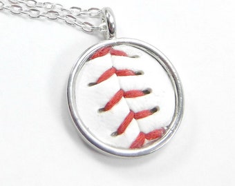 Baseball Necklace - Baseball Pendant - Baseball Jewelry - Sports Necklace - Team Spirit Necklace - Sports Mom - Team Mom - Baseball Mom