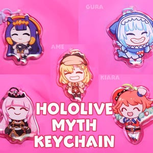 Hololive Myth Keychains