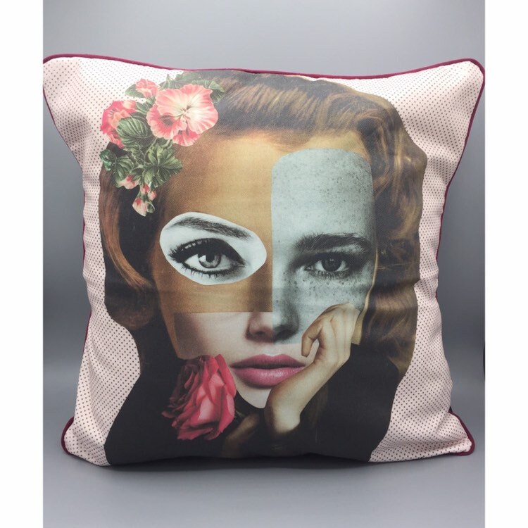 Housse de Coussin Rose