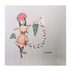 Dibujar la creación del collage de la letra "O"