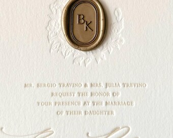 Custom Monogram Wax Seals: Personalized Wedding Invitation Envelope Seals