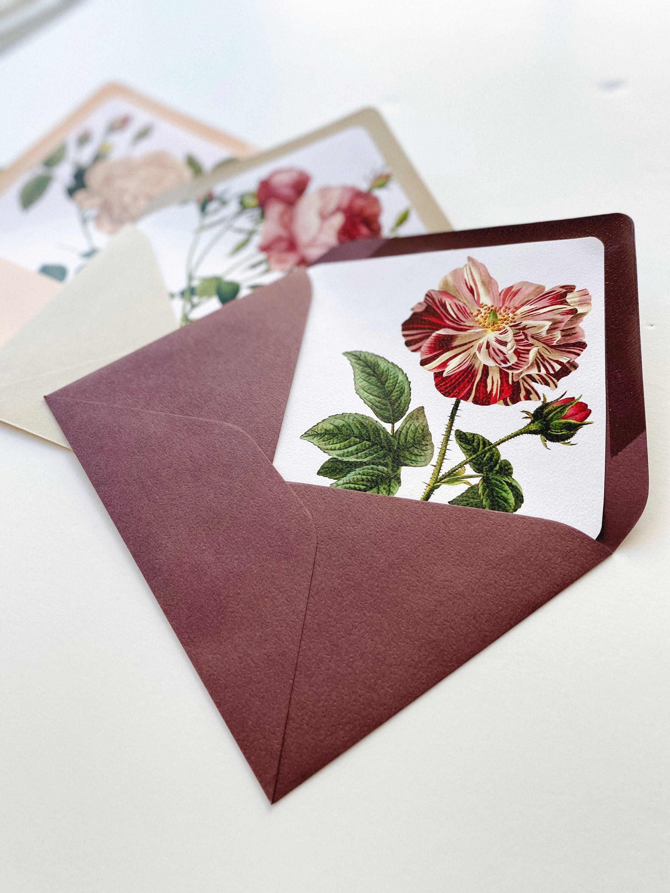 Antique Floral Envelope Liners Assembled in A7 130mmx190mm Etsy Australia