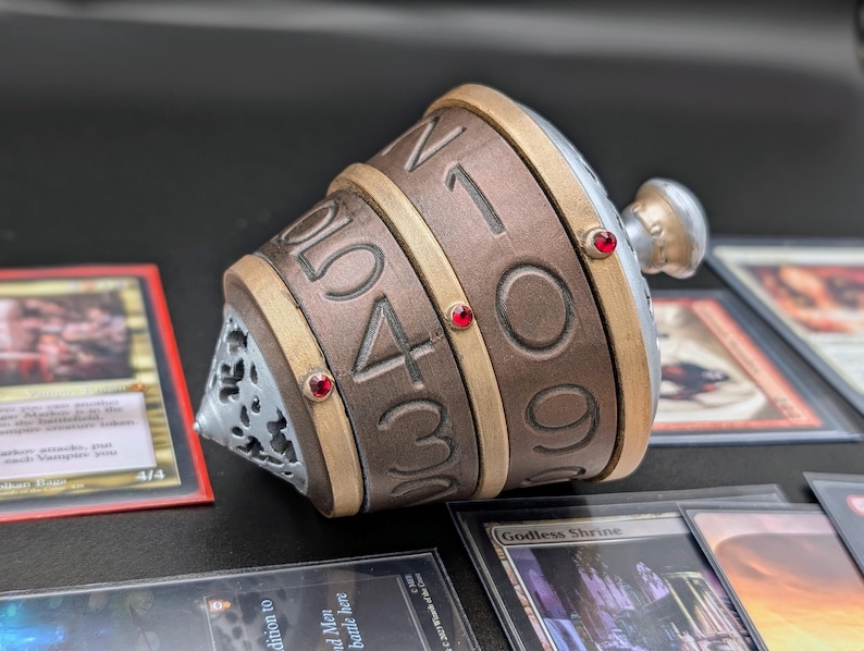 Magic:the Gathering Life Counter | Sensei's Divining Top 3D Printed Spindown Classic + No Cord