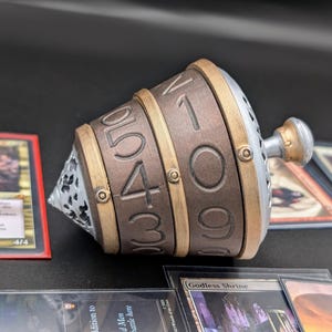 Magic:the Gathering Life Counter | Sensei's Divining Top 3D Printed Spindown Classic: No Cord/Gem
