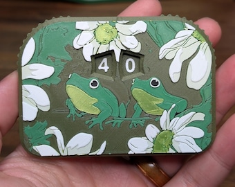 Frogget Me Not MTG Life Counter: Artistic Dual Spinning Dials
