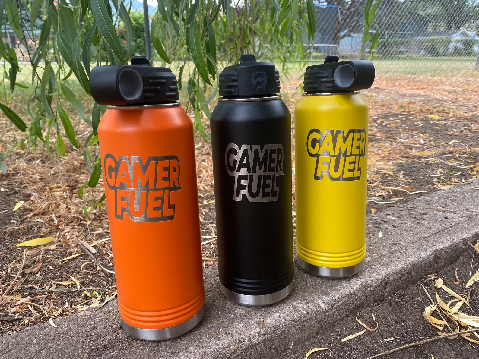 Gamer fuel playstation xbox water bottle stainless steel Etsy