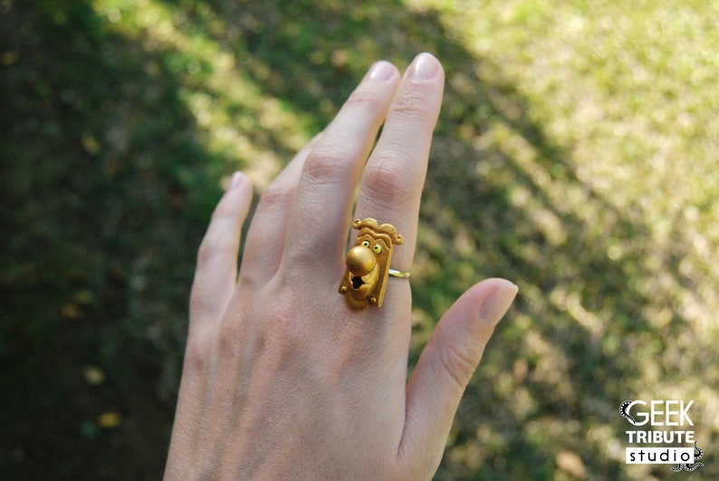 Alice In Wonderland Door Knob Adjustable Ring Alice Un Etsy