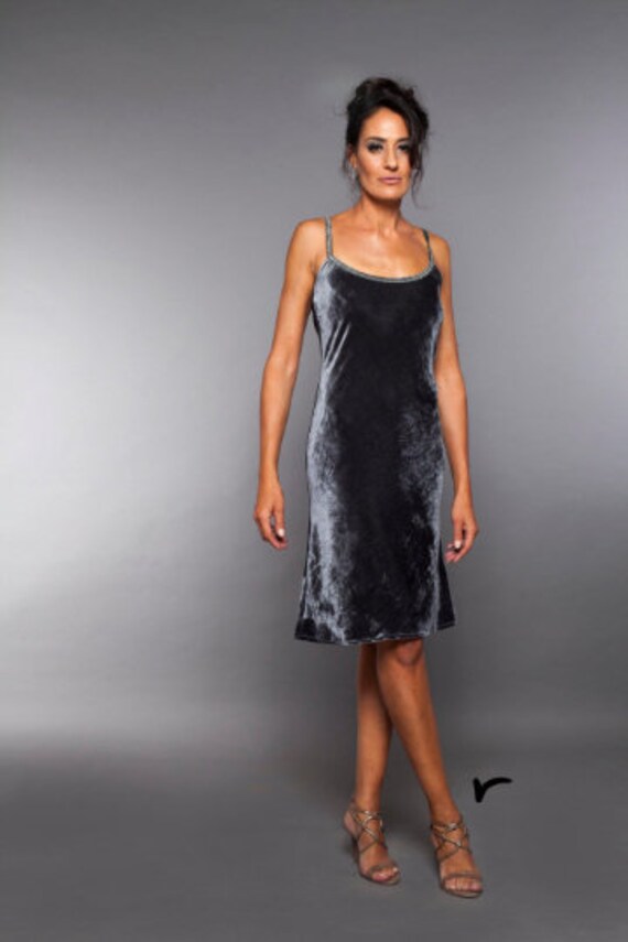 grey holiday dress