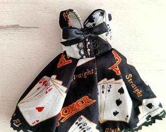 Vestido de cartas de poker para muñecas Pullip