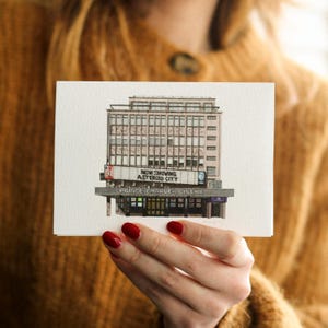 West End - Prince Charles Cinema - Greeting card with envelope - London Art - Watercolour illustration