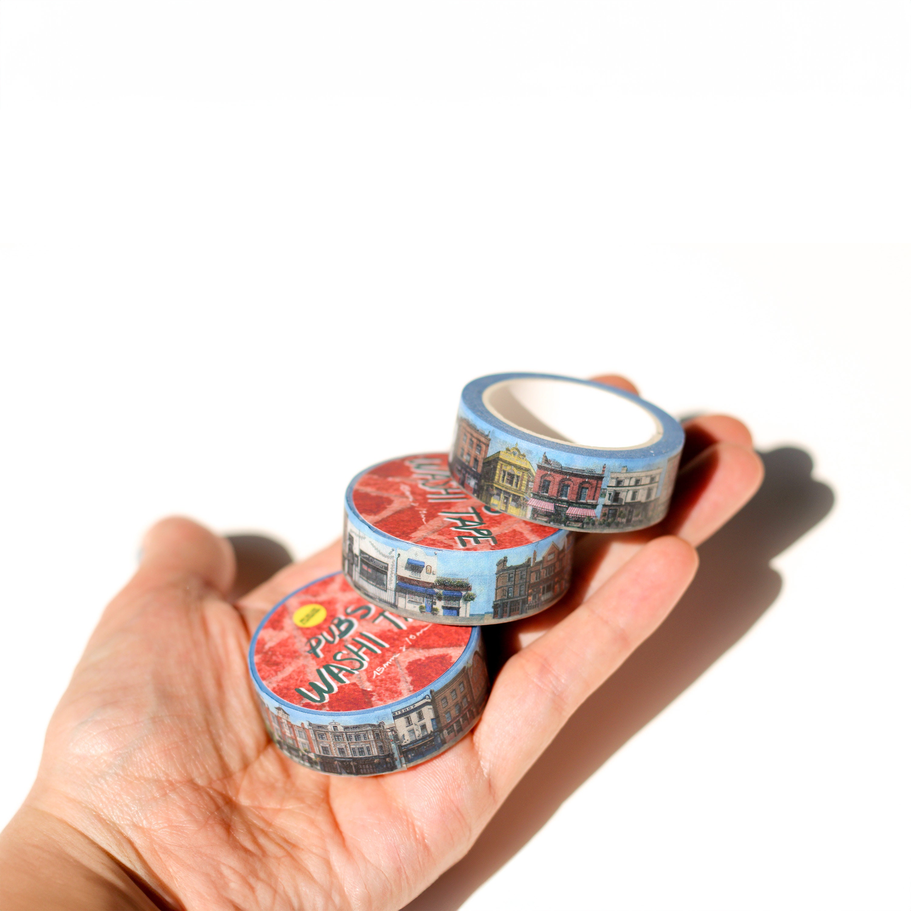 London pubs (2024) - Washi tape - Watercolour illustrations - London Art - Urban Sketch - 15mm x 10m
