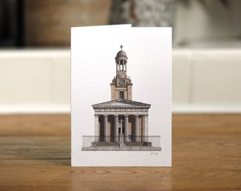 Kennington - St Mark's pub - Greeting card with envelope - Oval