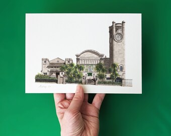 Forest Hill - The Horniman Museum - A5 or A4 Giclée Print (unframed)  -  London Art - Watercolour illustration