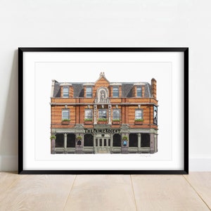 Herne Hill - The Prince Regent pub - A5 or A4 Giclée Print (unframed)  -  South London Art - Clapham Common - Watercolour illustration