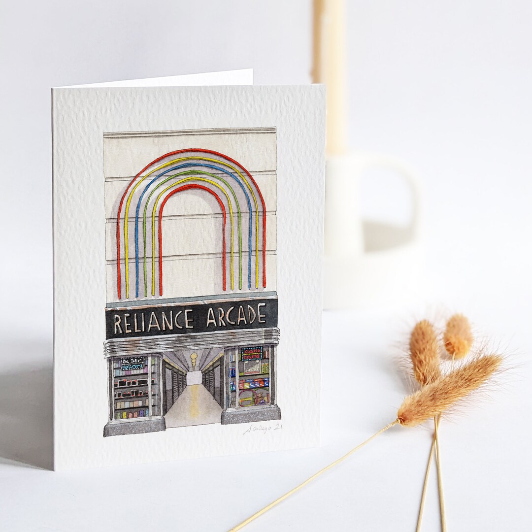 Brixton Reliance Arcade Greeting Card With Envelope Etsy