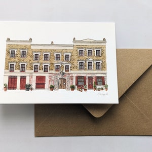 East End Wilton's Music Hall Grade 2 Listed Greeting card with envelope Tower Hamlets London Art Watercolour illustration image 2