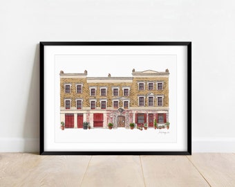 East End - Wilton's Music Hall - A5 or A4 Giclée Print (unframed)  - Tower Hamlets -  Grade 2 Listed - Watercolour illustration