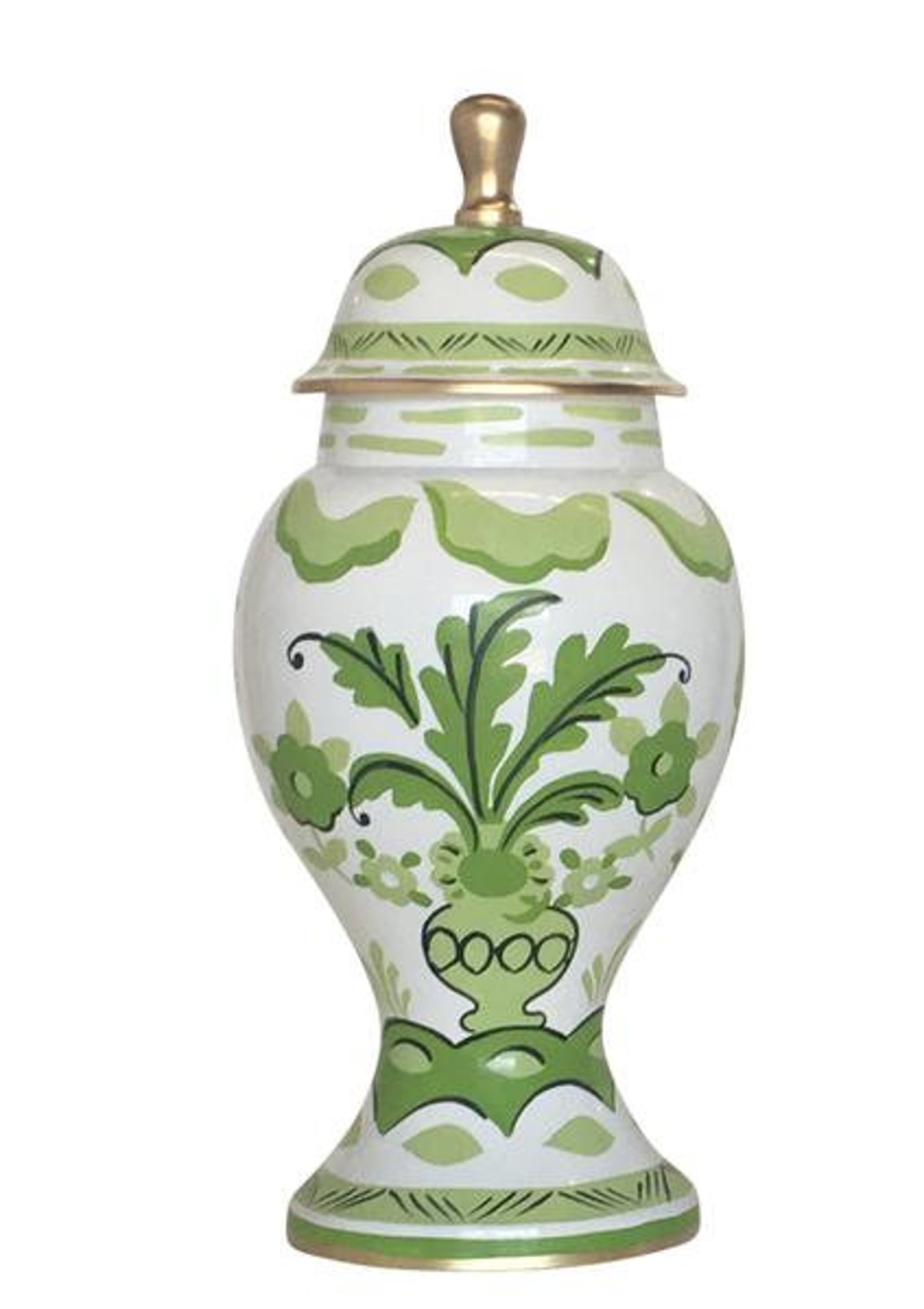 Sullivan Green Ginger Jar Etsy