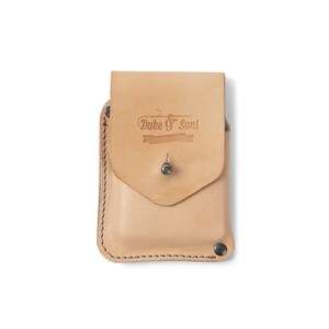 Portefeuille de cartes, 10 cartes, cuir tanné veg