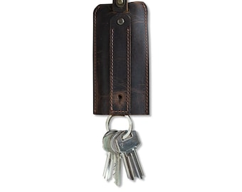 Classic leather key pouch