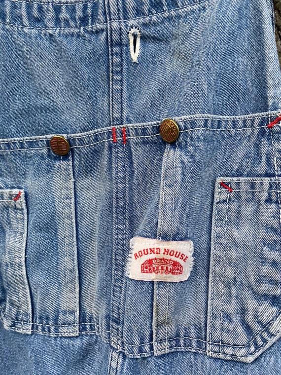 Round House vintage overalls, 48 X 30, Made in USA - image 2
