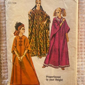 1960’s Misses’ Caftan pattern