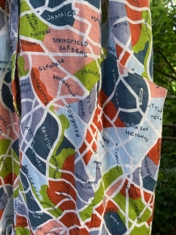 ModCloth Brooklyn map print short romper, size L - image 6