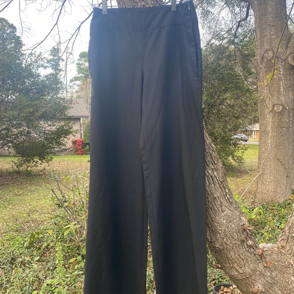 Dolce & Gabbana Y2K 90s wide legged black pants, 30 X 32