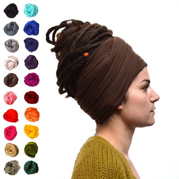 how to wrap dreads with a scarf