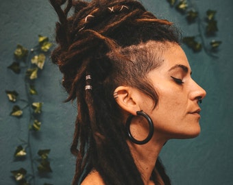Hoop Earrings Wooden Tribal Eco-Friendly