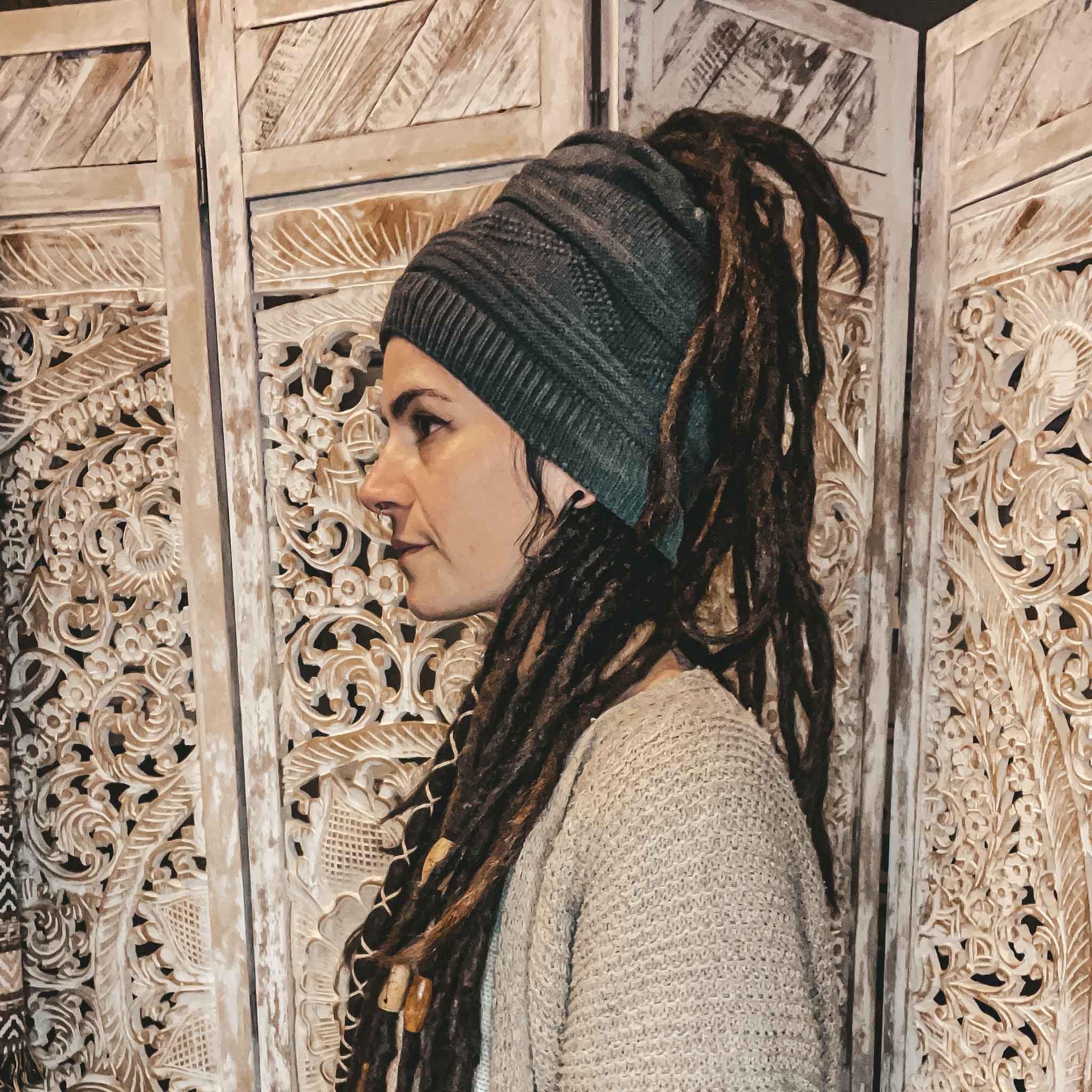 Dreadlock Bandana Beanie Triangle Dread Hat Woollie - Etsy