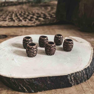 Tribal-Harz Dreadlock Perlen 5 mm Loch Dreads Haarschmuck Handwerk Zubehör