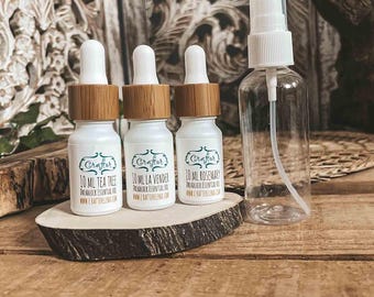 Essential Oils for Dreadlocks plus Free Spray Bottle, Tea Tree Oil, Lavender Oil, Rosemary Oil