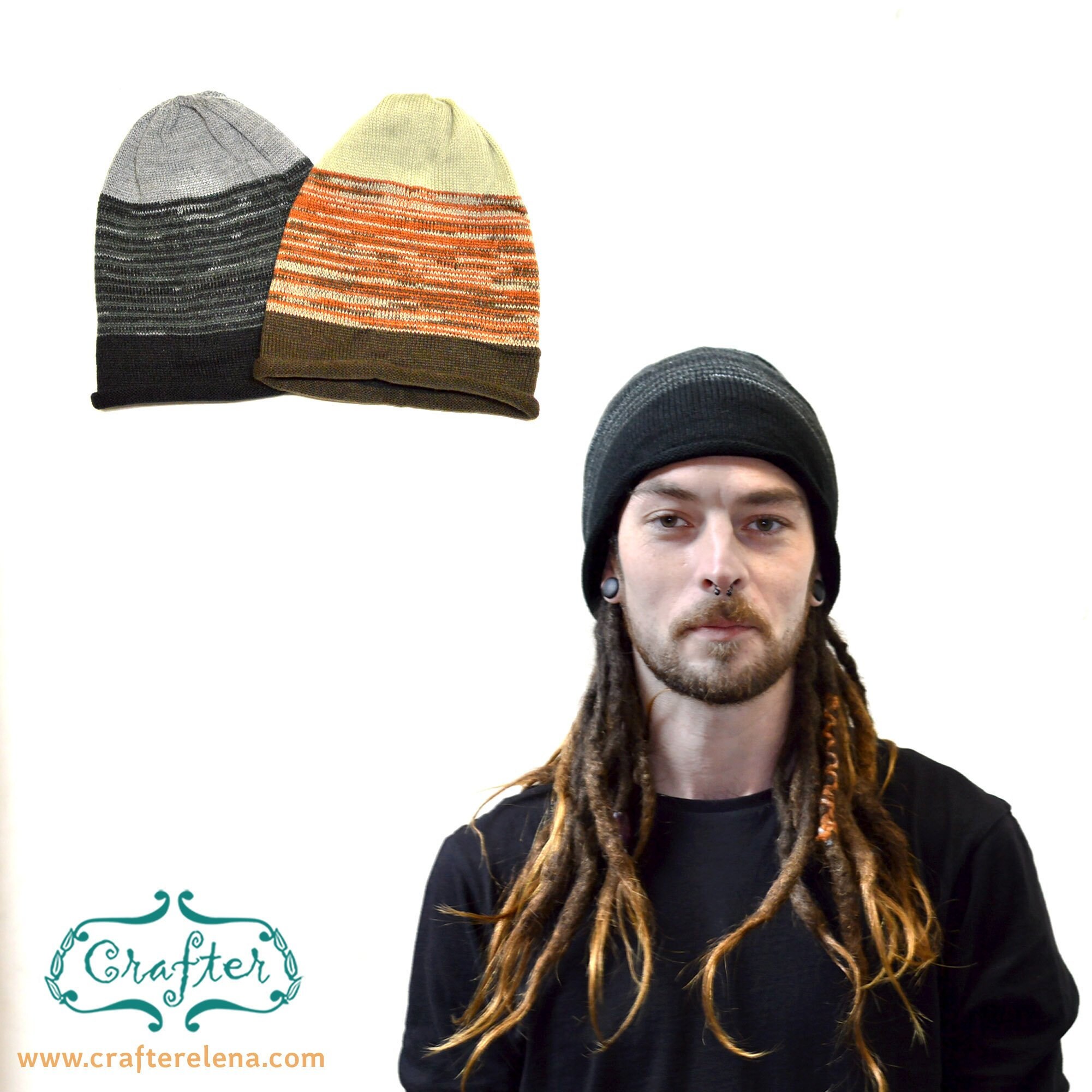 Dreadlocks Knitted Wool Beanie | Etsy 
