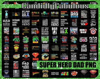 Bundle  My Dad Is Superhero PNG | Superhero PNG | Dad Sublimation Image | Dad | Father's Day PNG | commercial use !