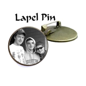 Bridal Photo Brooch Pin, DIY or CUSTOM, Contemporary Bronze Groom Memorial Charm, In Memory Of. wedding gift idea or bridal shower gift.