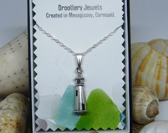 LIGHTHOUSE Pendant Necklace/Earrings with STERLING SILVER