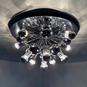 Vintage Space age Cosack chrome Sputnik wall lamp or ceiling lamp 1960’s