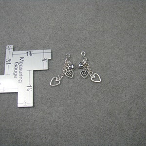 Cascade of Hearts Earring Dangles for 18 Play Dolls such as American Girl® image 3