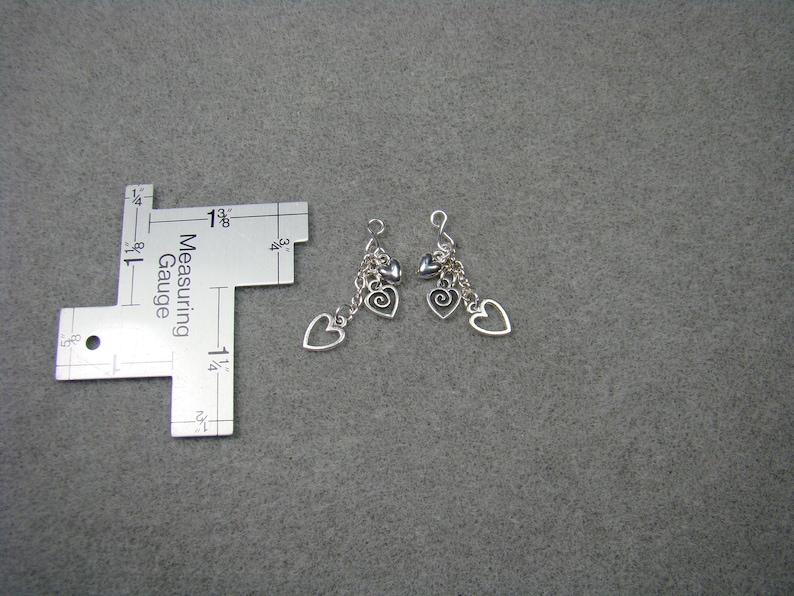 Cascade of Hearts Earring Dangles for 18 Play Dolls such as American Girl® image 3