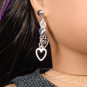 Cascade of Hearts Earring Dangles for 18 Play Dolls such as American Girl® image 1