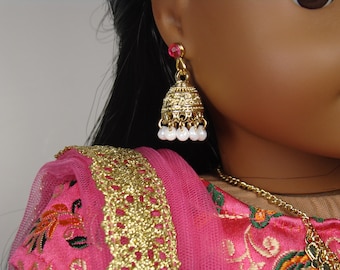 Gold Earring Dangles for 18" Play Dolls such as American Girl® Kavi