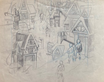 Wally Wood - The Wizard King preliminary drawing