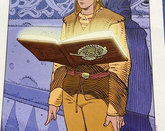 Signed Moebius Lithograph- the Magic Book - Etsy