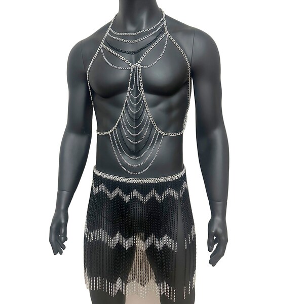 Mens Body Chain - Etsy