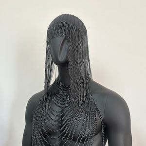 Halloween Egypt Head Chain, Burning Man Fest, Wedding Veil Piece, Exotic Festival dance Costume, Goddess Head Jewelry, events 56