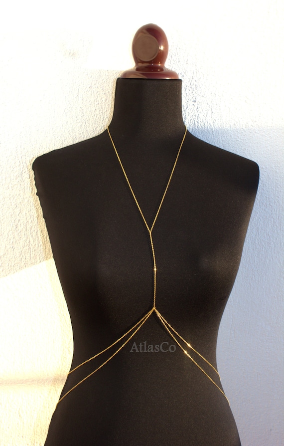 IBIZA IBIZA Gold Body Chain Body Jewelry Beach Jewelry sexy 74
